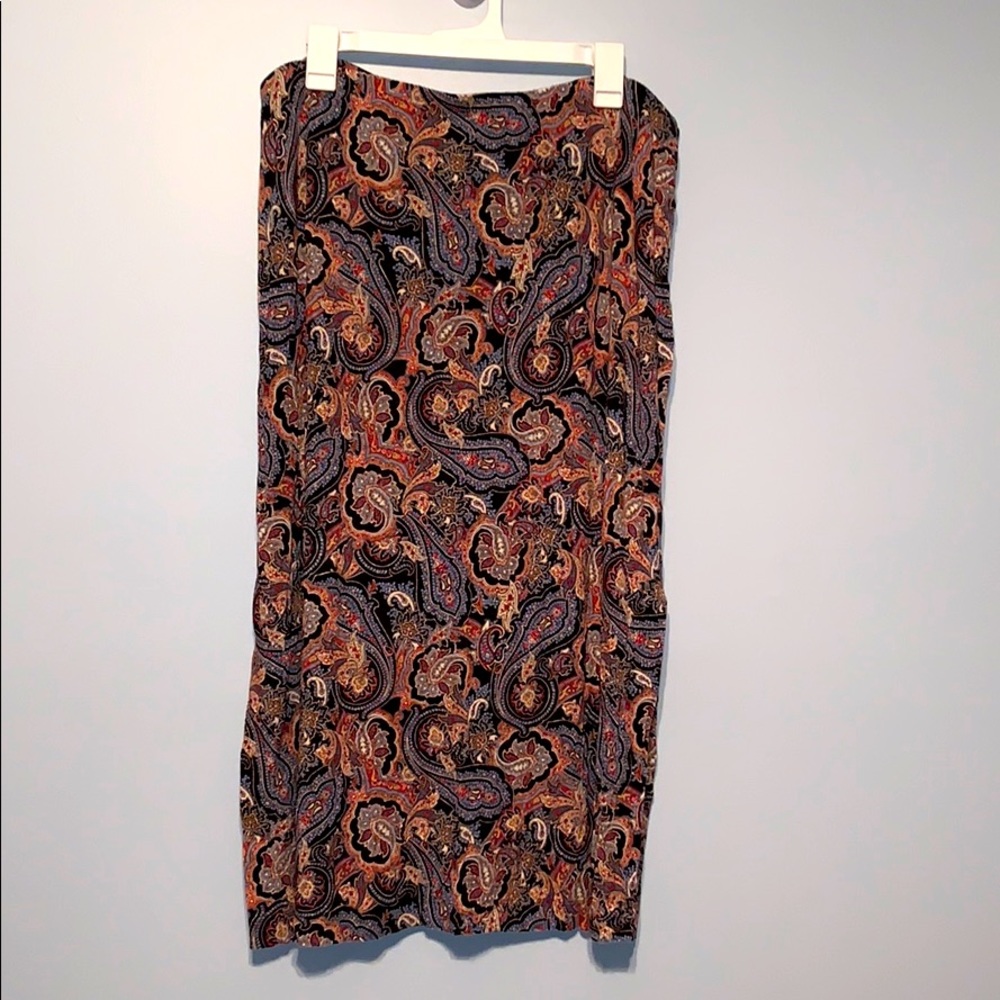 JJill Paisley skirt